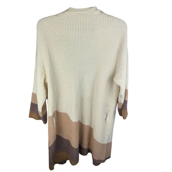 Cozy Co. By Cozy Casual Ivory Women’s Cardigan Size small Medium Long Pockets - Picture 2 of 4